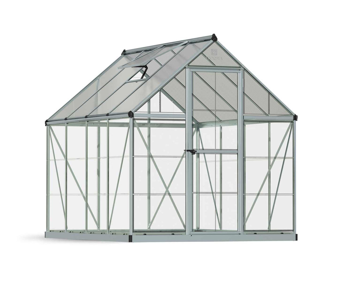 Canopia by Palram | Hybrid 6' x 8' Greenhouse - Silver — Garage Department