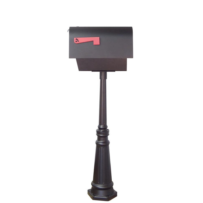 Special Lite Products || Titan Steel Curbside Mailbox with Newspaper Tube and Tacoma Mailbox Post