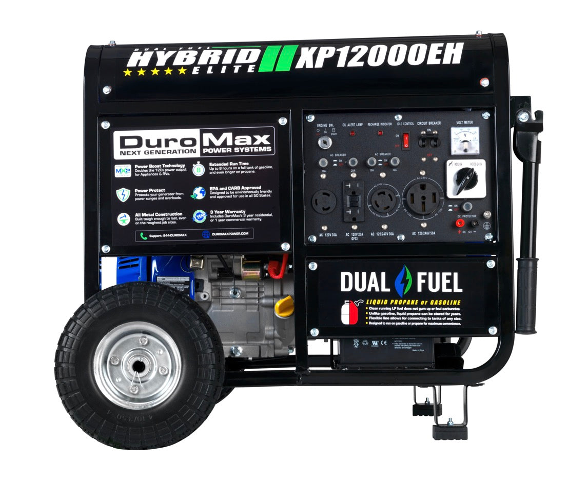 Duromax DuroMax 12000Watt 18 HP Portable Hybrid Gas Propane