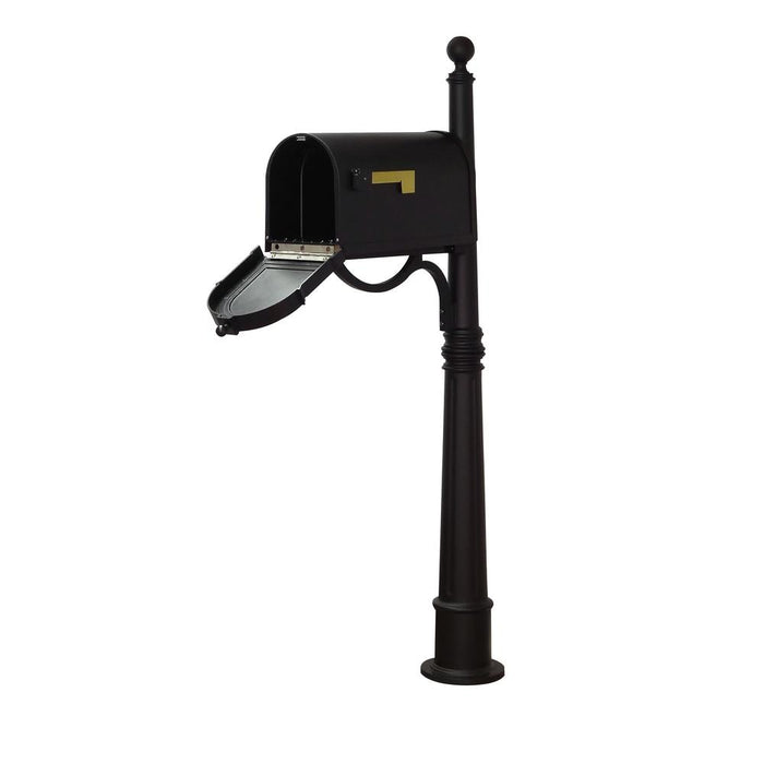 Special Lite Products || Berkshire Curbside Mailbox with Front Address Numbers and Ashland Mailbox Post