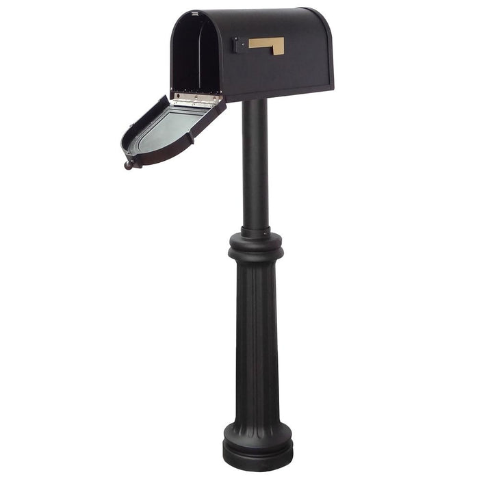 Special Lite Products || Berkshire Curbside Mailbox with Front Address Numbers and Bradford Mailbox Post