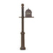 Special Lite Products || Berkshire Curbside Mailbox with Front Address Numbers and Fresno Mailbox Post