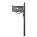 Special Lite Products || Berkshire Curbside Mailbox with Front Address Numbers and Richland Mailbox Post