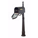 Special Lite Products || Berkshire Curbside Mailbox with Front Address Numbers, Locking Insert and Ashland Mailbox Post