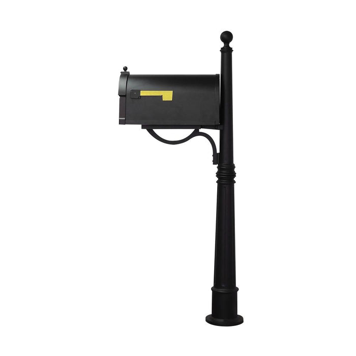 Special Lite Products || Berkshire Curbside Mailbox with Front Address Numbers, Locking Insert and Ashland Mailbox Post