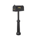 Special Lite Products || Berkshire Curbside Mailbox with Front Address Numbers, Locking Insert and Bradford Mailbox Post