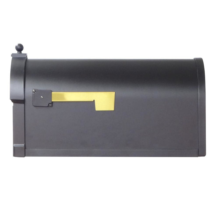 Special Lite Products || Berkshire Curbside Mailbox with Front Address Numbers, Locking Insert and Fresno Mailbox Post