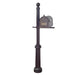 Special Lite Products || Berkshire Curbside Mailbox with Front Address Numbers, Locking Insert and Fresno Mailbox Post