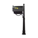 Special Lite Products || Berkshire Curbside Mailbox with Front Address Numbers, Newspaper Tube and Ashland Mailbox Post