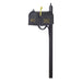 Special Lite Products || Berkshire Curbside Mailbox with Front and Side Address Numbers, Locking Insert and Richland Mailbox Post