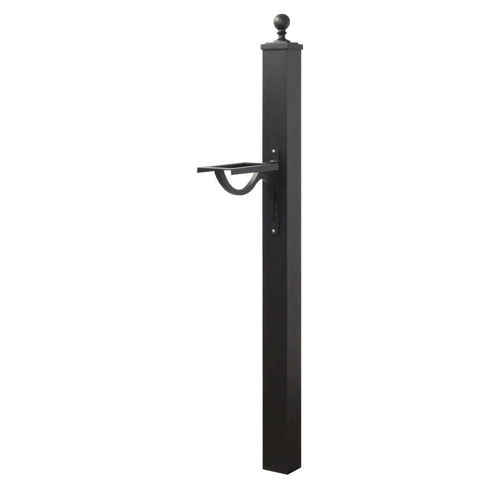 Special Lite Products || Berkshire Curbside Mailbox with Front and Side Address Numbers, Locking Insert and Springfield Mailbox Post