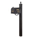 Special Lite Products || Berkshire Curbside Mailbox with Front and Side Address Numbers and Springfield Mailbox Post