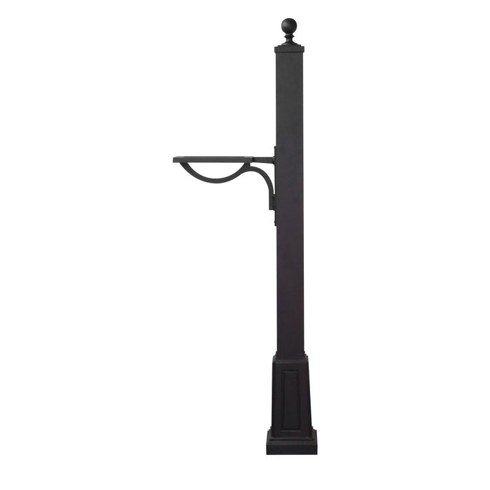 Special Lite Products || Berkshire Curbside Mailbox with Front and Side Numbers, and Springfield Mailbox Post with Base