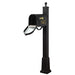 Special Lite Products || Berkshire Curbside Mailbox with Front and Side Numbers, and Springfield Mailbox Post with Base