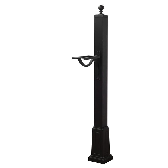 Special Lite Products || Berkshire Curbside Mailbox with Front and Side Numbers, and Springfield Mailbox Post with Base