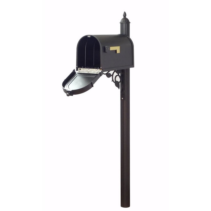 Special Lite Products || Berkshire Curbside Mailbox with Front Numbers and Albion Mailbox Post