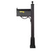 Special Lite Products || Berkshire Curbside Mailbox with Front Numbers and Springfield Mailbox Post with Base