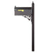 Special Lite Products || Berkshire Curbside Mailbox with Front Numbers, Locking Insert and Albion Mailbox Post