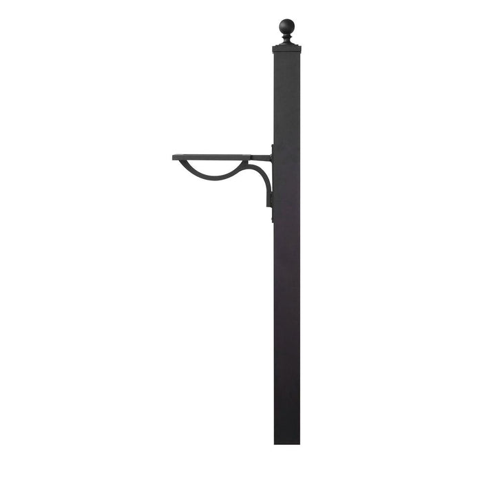 Special Lite Products || Berkshire Curbside Mailbox with Front Numbers, Locking Insert and Springfield Mailbox Post