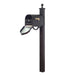 Special Lite Products || Berkshire Curbside Mailbox with Front Numbers, Locking Insert and Springfield Mailbox Post