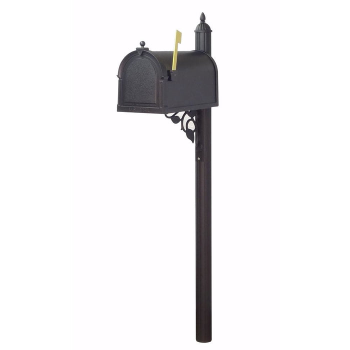 Special Lite Products || Berkshire Curbside Mailbox with Locking Insert and Albion Mailbox Post