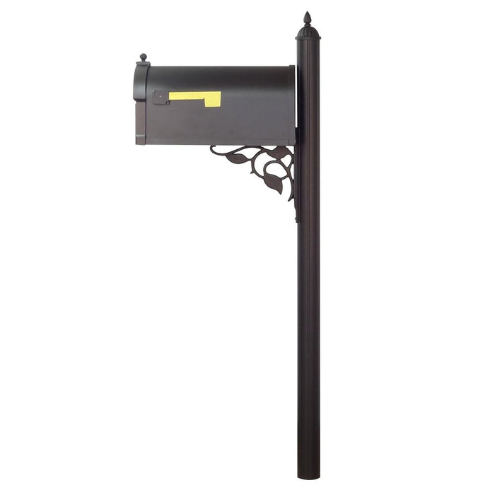 Special Lite Products || Berkshire Curbside Mailbox with Locking Insert and Albion Mailbox Post