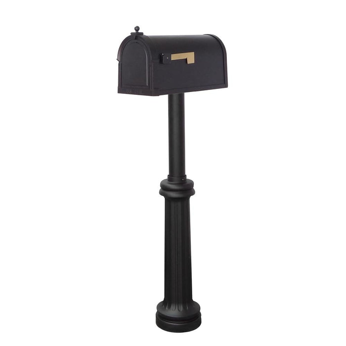 Special Lite Products || Berkshire Curbside Mailbox with Locking Insert and Bradford Mailbox Post