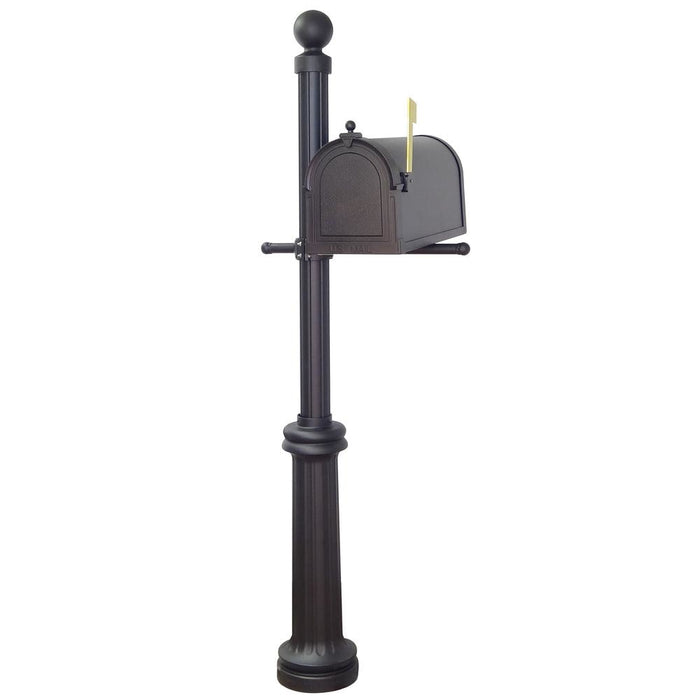 Special Lite Products || Berkshire Curbside Mailbox with Locking Insert and Fresno Mailbox Post