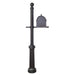 Special Lite Products || Berkshire Curbside Mailbox with Locking Insert and Fresno Mailbox Post