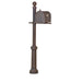 Special Lite Products || Berkshire Curbside Mailbox with Locking Insert and Fresno Mailbox Post