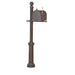 Special Lite Products || Berkshire Curbside Mailbox with Locking Insert and Fresno Mailbox Post