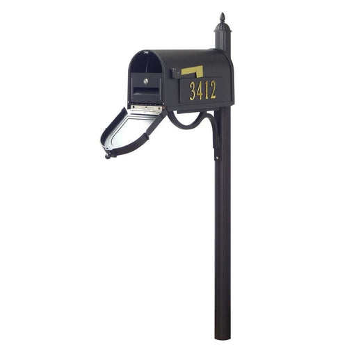 Special Lite Products || Berkshire Curbside Mailbox with Locking Insert and Richland Mailbox Post