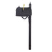 Special Lite Products || Berkshire Curbside Mailbox with Locking Insert and Richland Mailbox Post