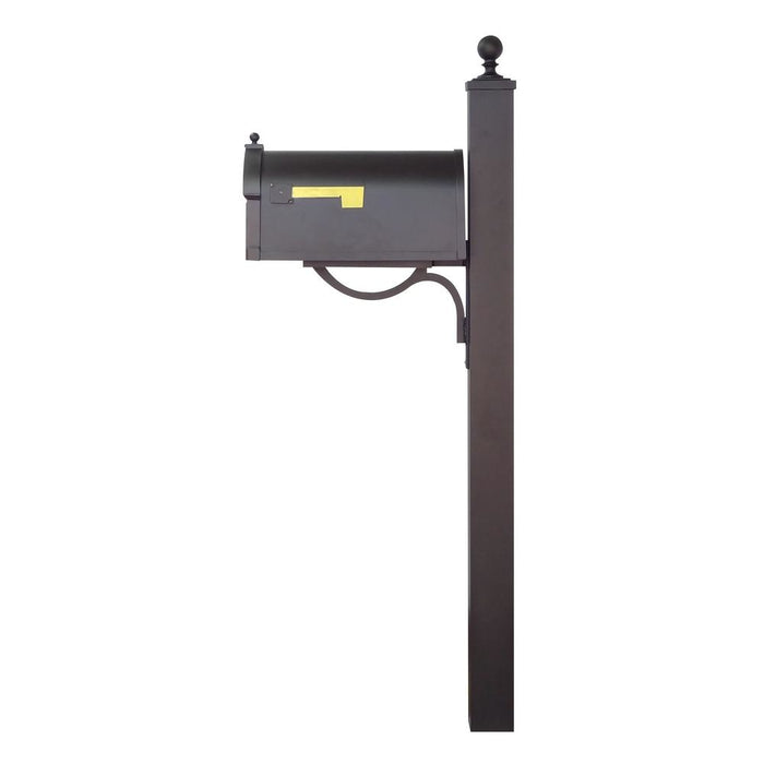 Special Lite Products || Berkshire Curbside Mailbox with Locking Insert and Springfield Mailbox Post