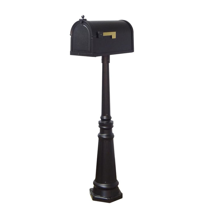 Special Lite Products || Berkshire Curbside Mailbox with Locking Insert and Tacoma Mailbox Post with Direct Burial Kit