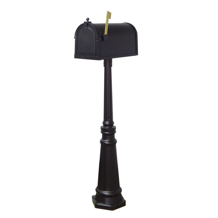 Special Lite Products || Berkshire Curbside Mailbox with Locking Insert and Tacoma Mailbox Post with Direct Burial Kit