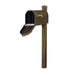 Special Lite Products || Berkshire Curbside Mailbox with Locking Insert and Wellington Mailbox Post, Copper