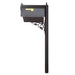 Special Lite Products || Berkshire Curbside Mailbox with Newspaper Tube and Albion Mailbox Post