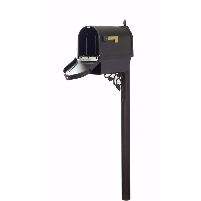 Special Lite Products || Berkshire Curbside Mailbox with Newspaper Tube and Albion Mailbox Post