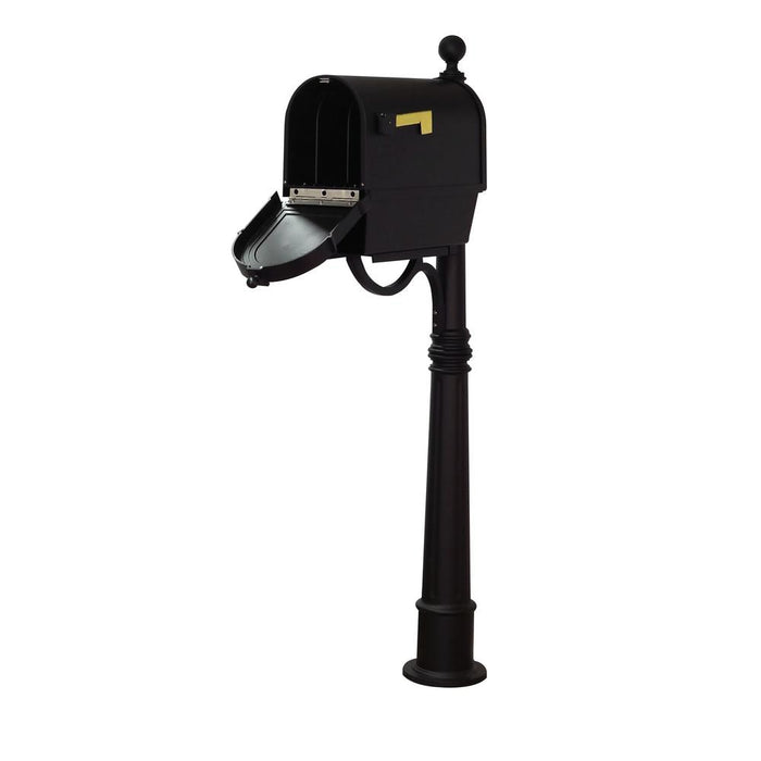 Special Lite Products || Berkshire Curbside Mailbox with Newspaper Tube and Ashland Mailbox Post