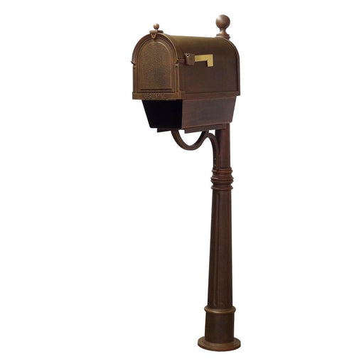 Special Lite Products || Berkshire Curbside Mailbox with Newspaper Tube and Ashland Mailbox Post