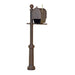 Special Lite Products || Berkshire Curbside Mailbox with Newspaper Tube and Fresno Mailbox Post