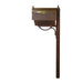 Special Lite Products || Berkshire Curbside Mailbox with Newspaper Tube and Richland Mailbox Post