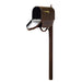 Special Lite Products || Berkshire Curbside Mailbox with Newspaper Tube and Richland Mailbox Post