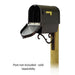 Special Lite Products || Berkshire Curbside Mailbox with Newspaper tube and Sorrento front single mailbox mounting bracket