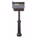 Special Lite Products || Berkshire Curbside Mailbox with Newspaper Tube, Front Address Numbers and Bradford Mailbox Post