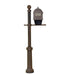 Special Lite Products || Berkshire Curbside Mailbox with Newspaper Tube, Front Address Numbers and Fresno Mailbox Post