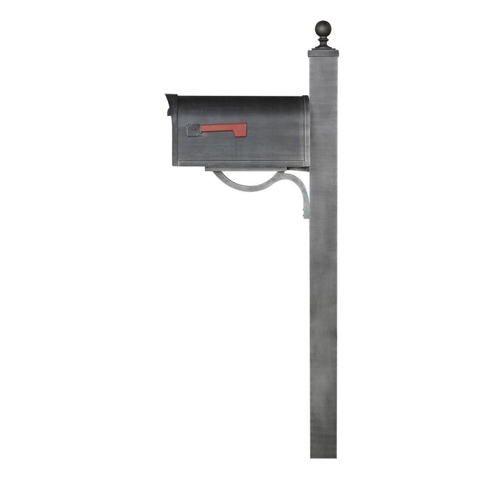 Special Lite Products || Classic Curbside Mailbox and Springfield Direct Burial Mailbox Post Smooth