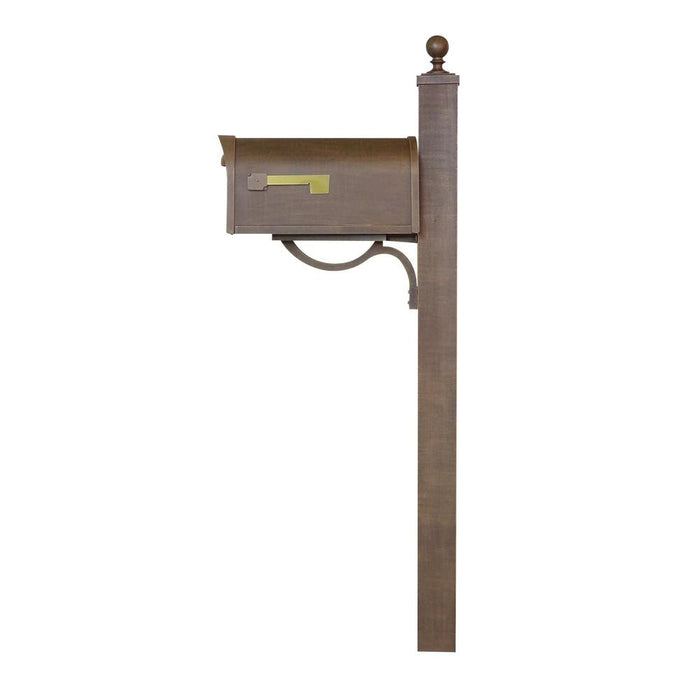 Special Lite Products || Classic Curbside Mailbox and Springfield Direct Burial Mailbox Post Smooth