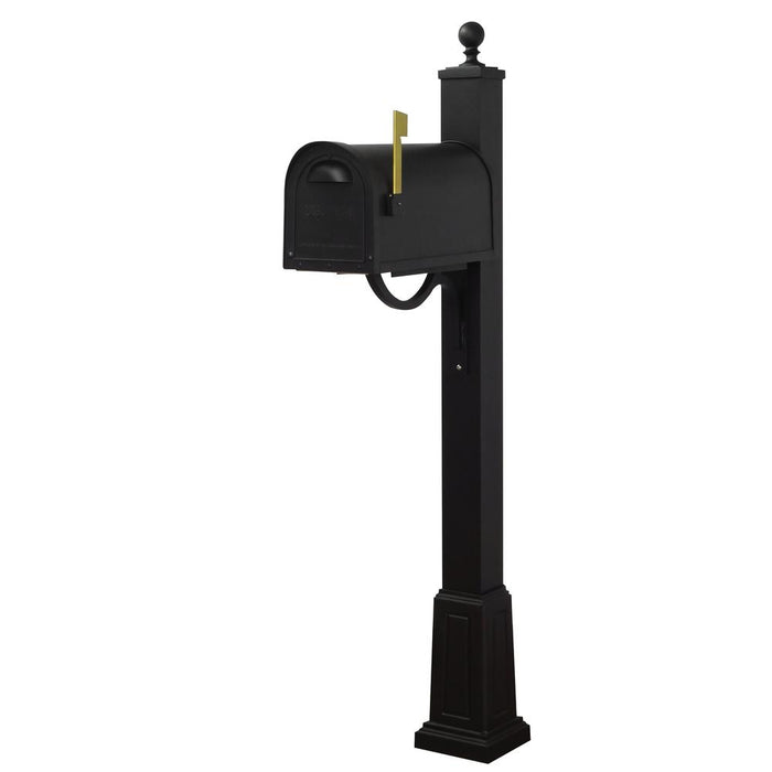 Special Lite Products || Classic Curbside Mailbox and Springfield Mailbox Post with Base